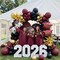 Maroon Graduation Decoration Class of 2026 Maroon Black Gold Balloons Garland Arch Kit With Congrats Grad Golden Letter Balloons for Prom Ceremony birthday supplies